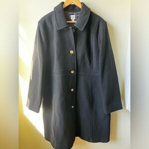 J CREW FACTORY Wool Blend Lady Day Coat Classic Dressy Feminine Academia Cozy 24
